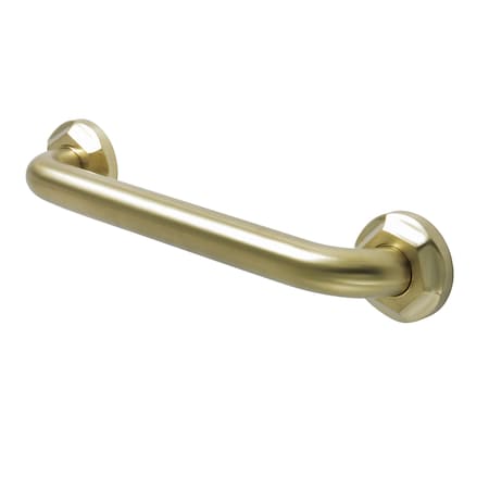 Metropolitan Contemporary Grab Bar, 14-13/16" L, 17 ga. Brass, Brushed Brass DR714127
